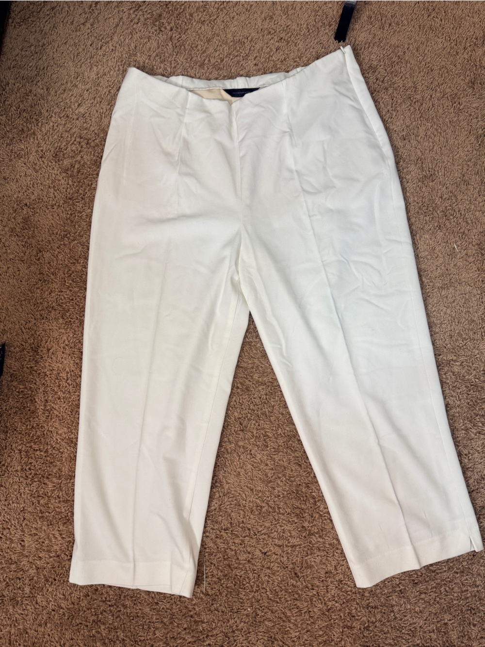 Investments Women’s Size 16 White Career Dress Pants Stretchy Office Summer